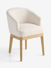 Set of 2 Soft Twill Oyster Hartwell Dining Chairs - Image 5 of 8