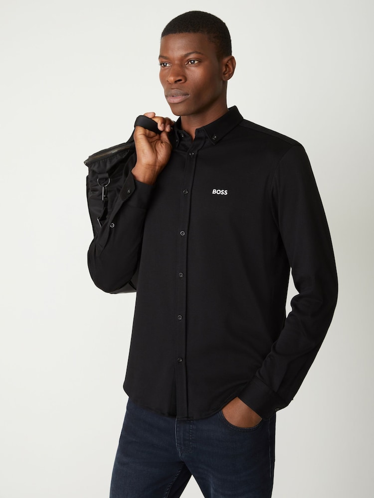 BOSS Black Motion Regular Fit Long Sleeve Shirt - Image 2 of 6 BOSS Black Motion Regular Fit Long Sleeve Shirt - Image 2 of 6
