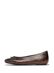 FitFlop Delicato Ballet Brown Shoes - Image 1 of 3