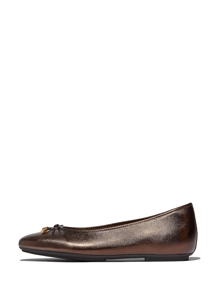 FitFlop Delicato Ballet Brown Shoes - Image 1 of 3