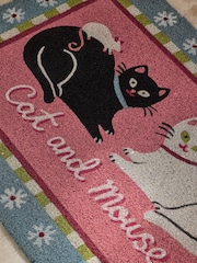 Cath Kidston Cat and Mouse Slogan Doormat - Image 6 of 7