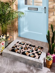 Eleanor Bowmer Pink Leopard Print Doormat - Image 2 of 5