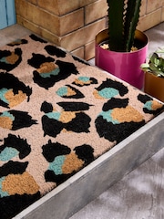 Eleanor Bowmer Pink Leopard Print Doormat - Image 3 of 5