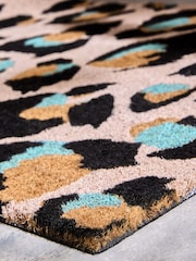 Eleanor Bowmer Pink Leopard Print Doormat - Image 4 of 5