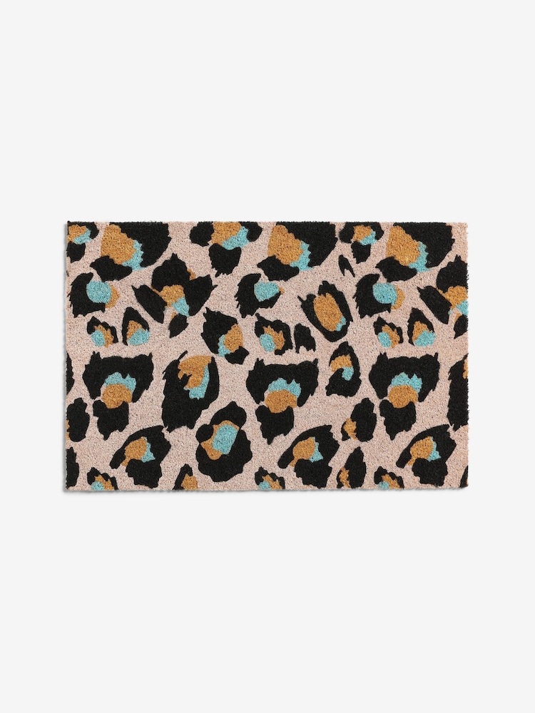 Eleanor Bowmer Pink Leopard Print Doormat - Image 5 of 5