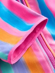 Rainbow Stripe Zip Quick Dry Poncho (9mths-8yrs) - Image 7 of 9