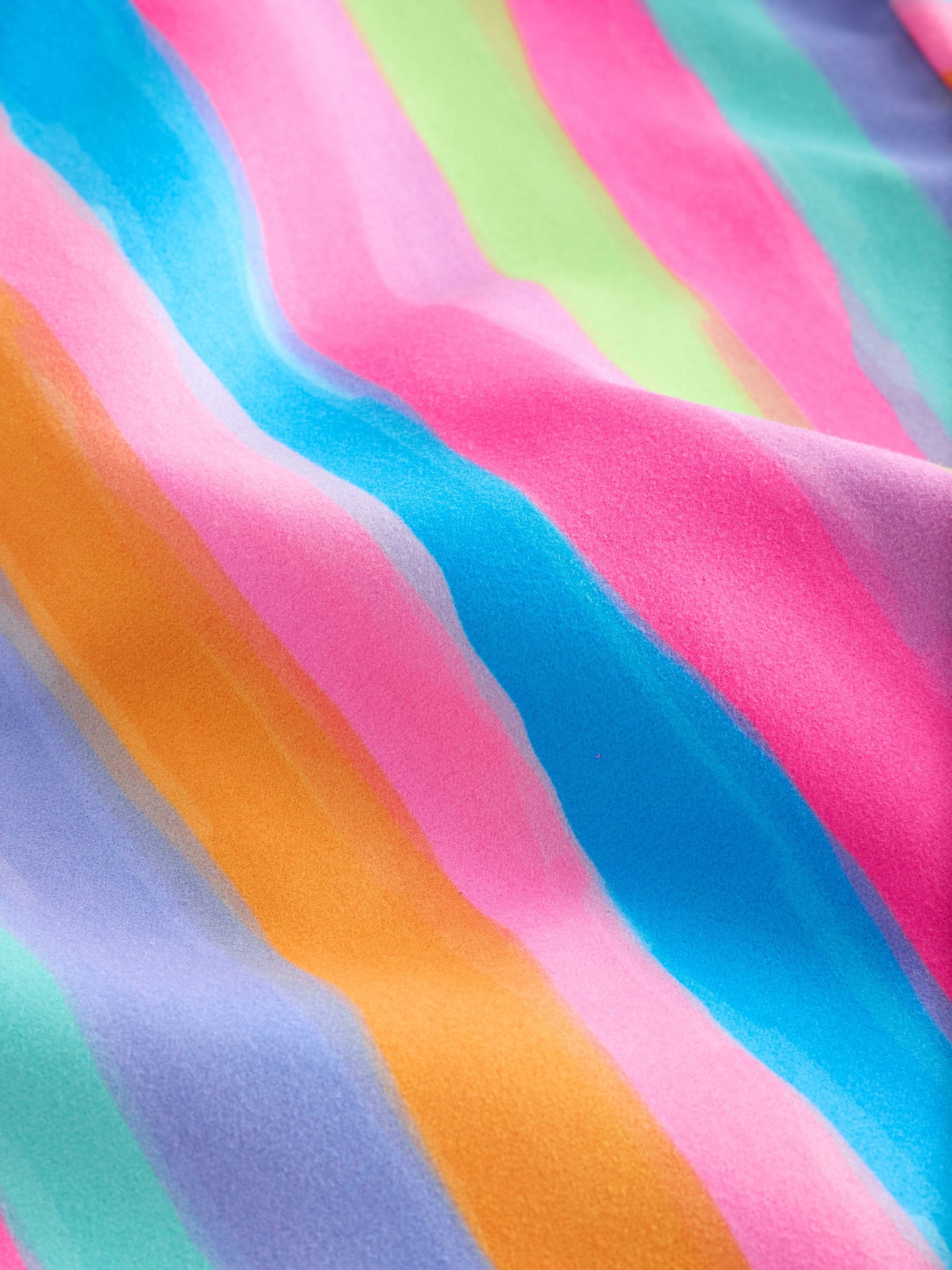 Buy Rainbow Stripe Zip Quick Dry Towelling Poncho (9mths-8yrs