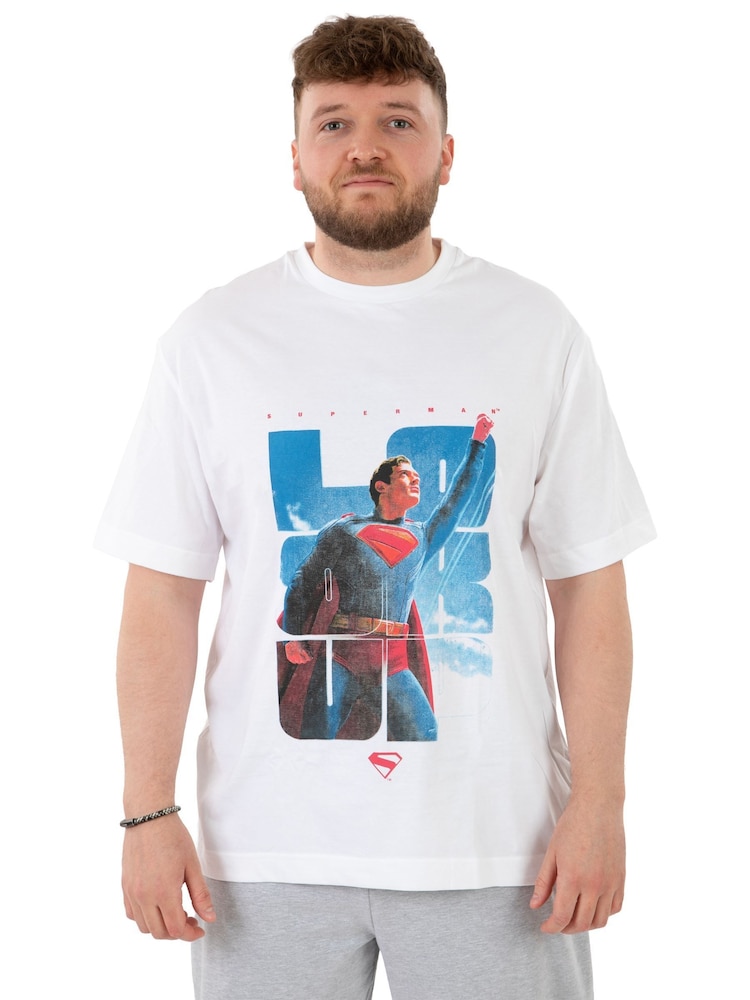 Character White DC Comics Superman Short Sleeve Pyjamas - Image 2 of 3