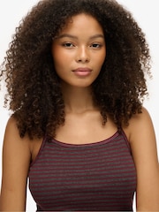 Superdry Red Athletic Essential Stripe Cami - Image 5 of 5