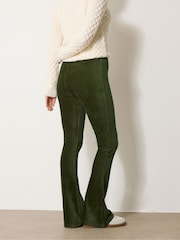 Long Tall Sally Green Cord Kickflare Leggings - Image 3 of 5