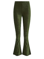 Long Tall Sally Green Cord Kickflare Leggings - Image 5 of 5