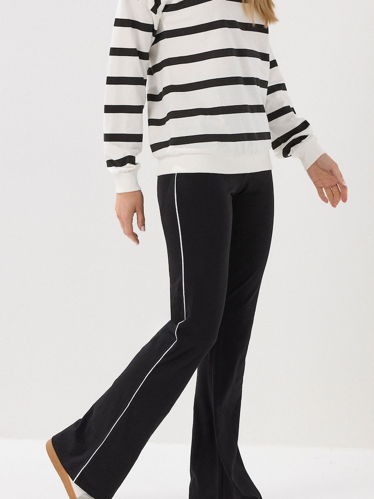 Long Tall Sally Side Stripe Flare Leggings - صورة 1 من 5