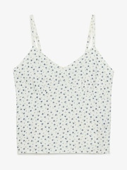 Blanco - Superdry Cotton Ditsy Print Cami Top - Imagen 6 de 7