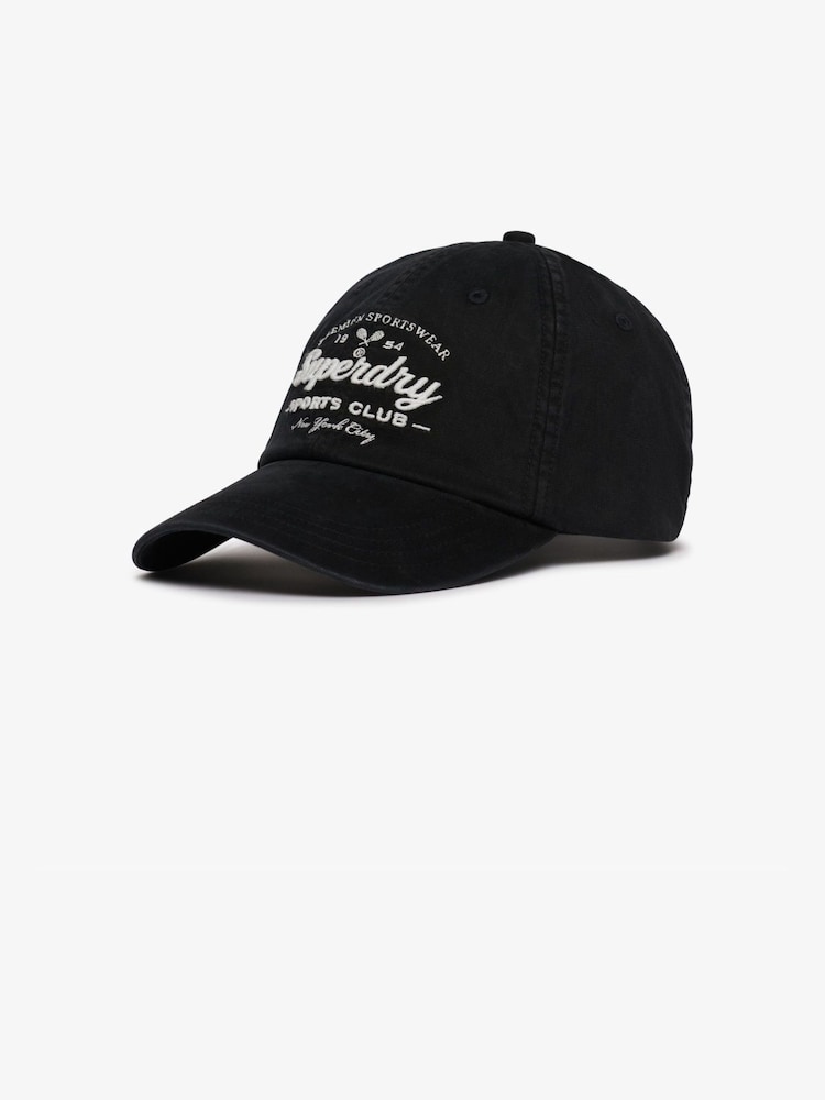 Superdry Black Vintage Club Baseball Cap - Image 2 of 2