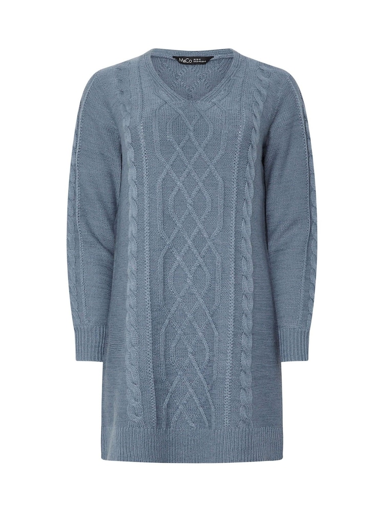 Blusa túnica com decote em V M&Co - Imagem 5 de 5