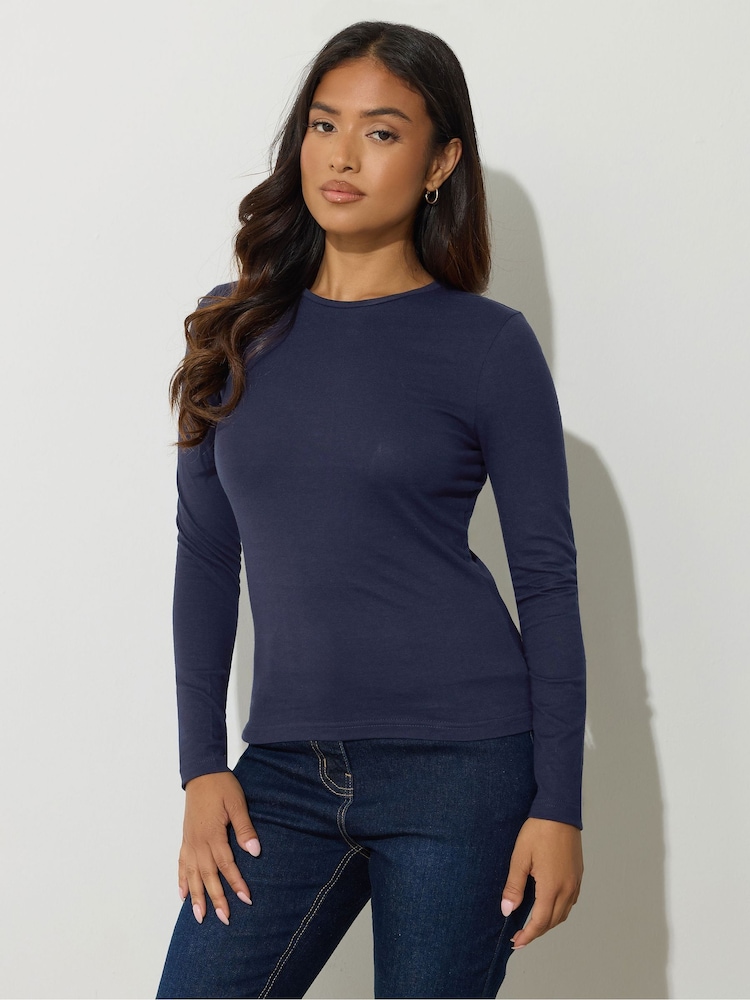 PixieGirl Petite Brown 2 Pack Long Sleeve T-Shirts - Image 2 of 8 PixieGirl Petite Brown 2 Pack Long Sleeve T-Shirts - Image 2 of 8