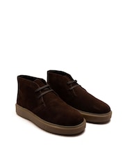 Off The Hook Brown Jethro Suede Leather Casual Lace-Up Chukka Boots - Image 1 of 6