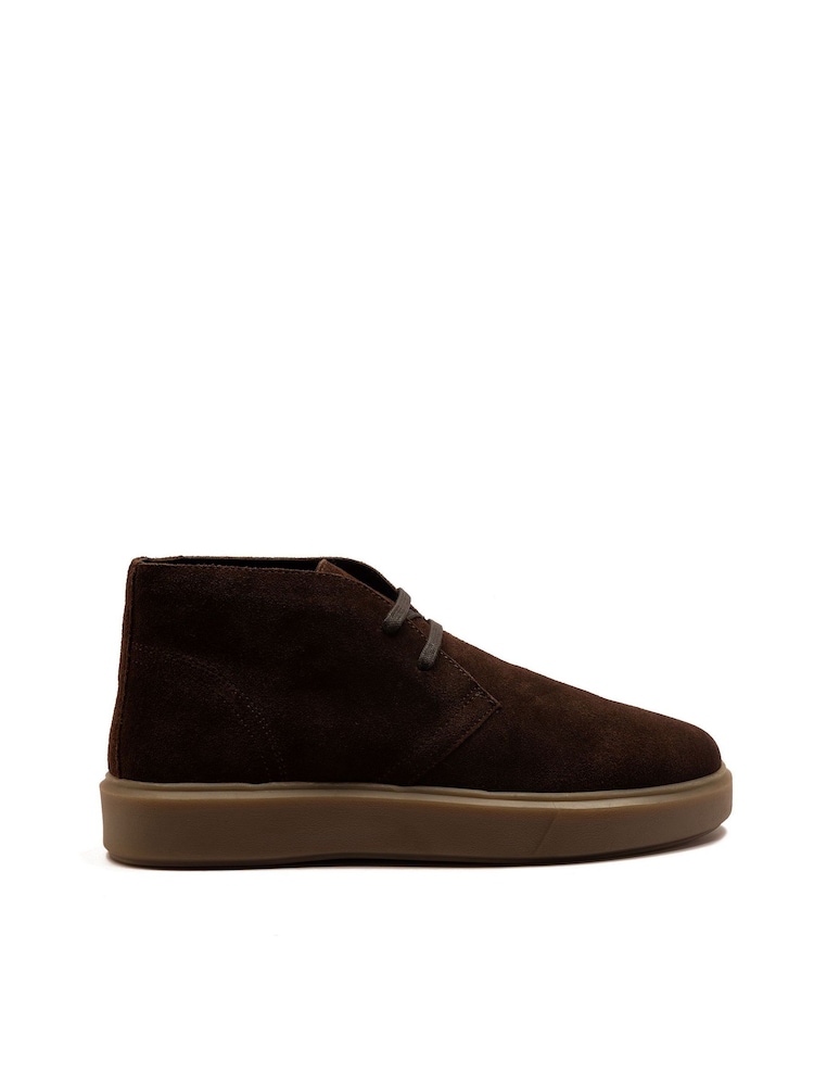 Off The Hook Brown Jethro Suede Leather Casual Lace-Up Chukka Boots - Image 2 of 6