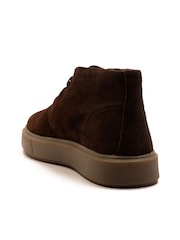 Off The Hook Brown Jethro Suede Leather Casual Lace-Up Chukka Boots - Image 3 of 6
