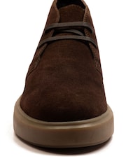 Off The Hook Brown Jethro Suede Leather Casual Lace-Up Chukka Boots - Image 4 of 6