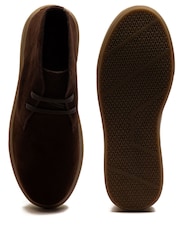 Off The Hook Brown Jethro Suede Leather Casual Lace-Up Chukka Boots - Image 6 of 6