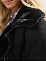 M&Co Petite Suede Aviator Jacket - Imagem 5 de 5