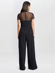 Gina Bacconi Charlene Structured Black Jumpsuit - Imagen 2 de 7