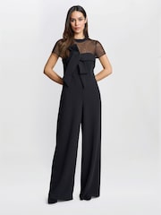 Gina Bacconi Charlene Structured Black Jumpsuit - Imagen 3 de 7