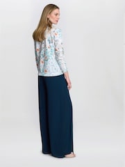 Gina Bacconi Grey Violetta Floral Sweater with Diamante Details - Image 3 of 4