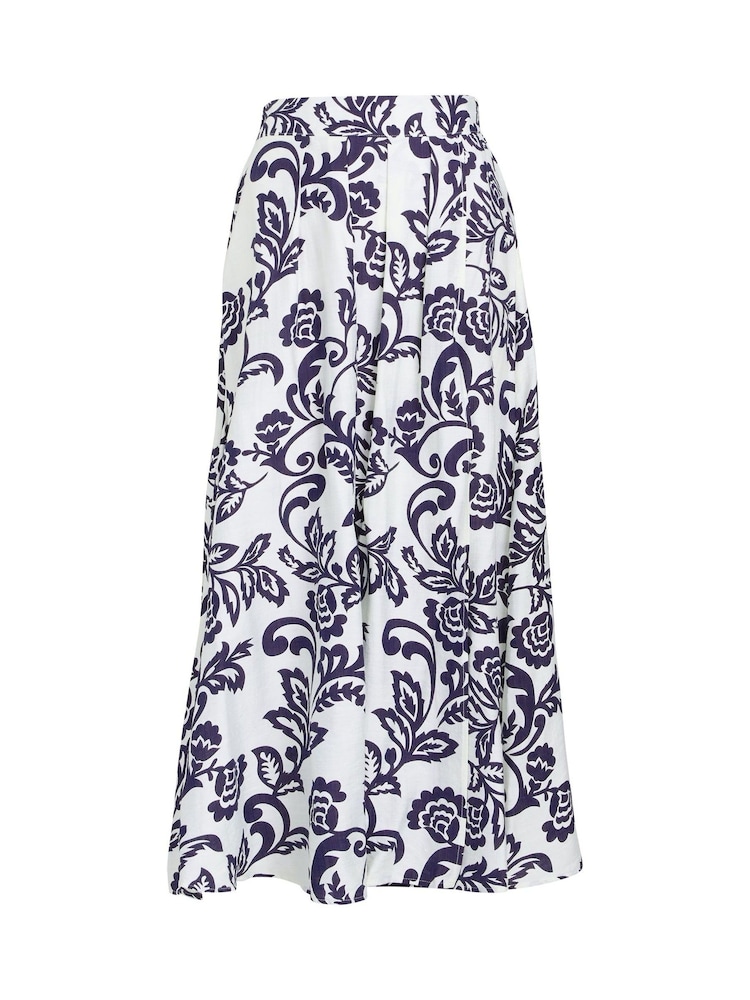 Gina Bacconi Debbi Blue Floral Skirt - Imagen 3 de 3 Gina Bacconi Debbi Blue Floral Skirt - Imagen 3 de 3