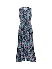 Gina Bacconi Reagan Long Shirt Black Dress - Image 5 of 5