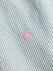 Superdry Green Classic Seersucker Short Sleeve Shirt - Image 7 of 7