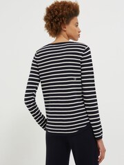 Chinti & Parker Wool Cashmere Blend Breton Heart Sweater - Image 4 of 7