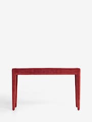 Rockett St George Luxe Needlecord Velvet Burnt Sienna Orange Starlet Console Table - Image 7 of 9