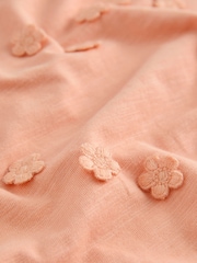 Orange/Apricot - Kurzarm-T-Shirt mit Blumenapplikation (3M.–7J.) - Bild 6 von 7