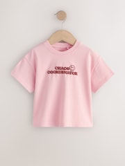 Pink Smile Slogan T-Shirt (3mths-7yrs) - Image 5 of 8