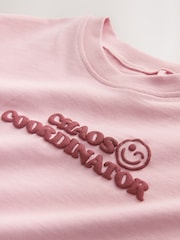 Pink Smile Slogan T-Shirt (3mths-7yrs) - Image 7 of 8