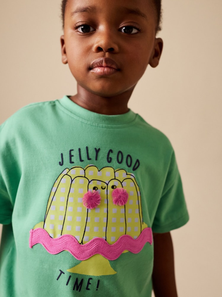 Green Jelly Character Short Sleeve T-Shirt (3mths-7yrs) - Image 2 of 8