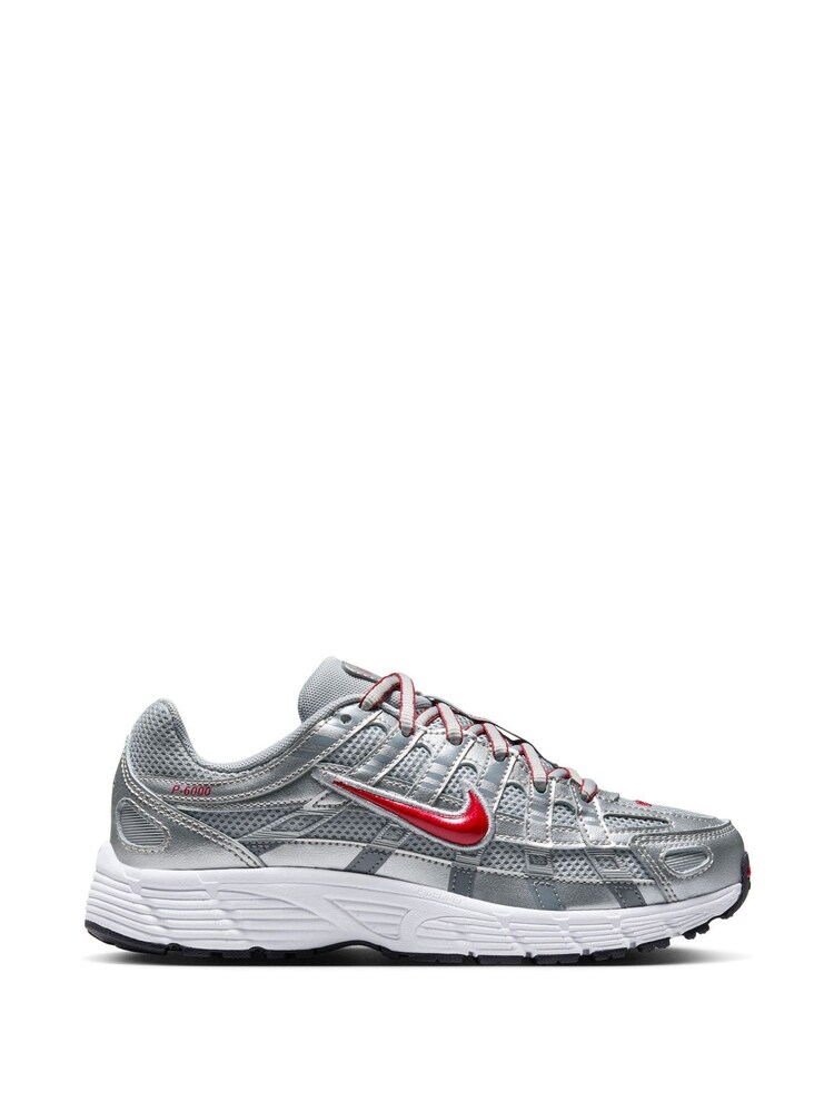 Nike Grey/Red P6000 Trainers - Image 1 of 11 Nike Grey/Red P6000 Trainers - Image 1 of 11