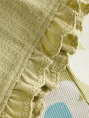 Green Stampy Flower Short Sleeve Top and Flare Set (3mths-7yrs) - Image 9 of 9