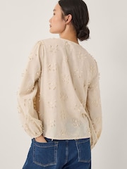 Monsoon Pascale Floral Print Appliqué Blouse - Imagen 3 de 4
