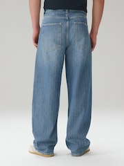 Hell Blau Schraffurmuster - Jeans - Bild 3 von 8