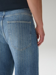 Hell Blau Schraffurmuster - Jeans - Bild 5 von 8