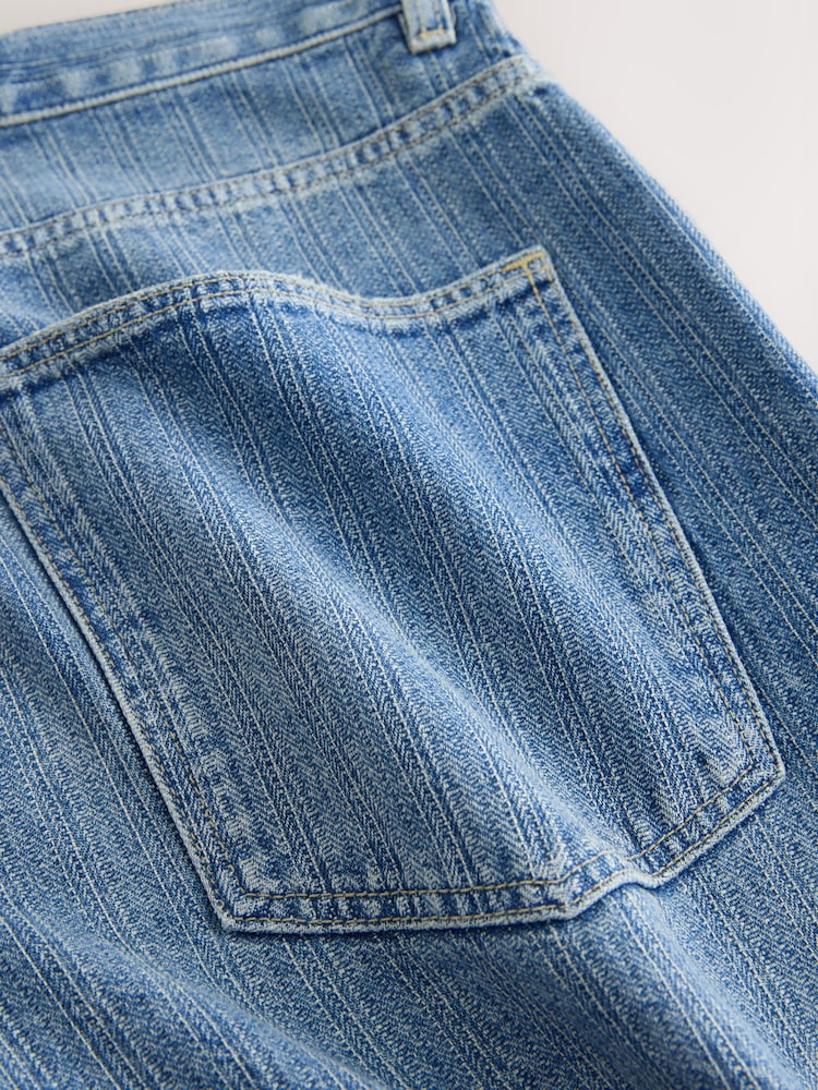 Hell Blau Schraffurmuster - Jeans - Bild 8 von 8