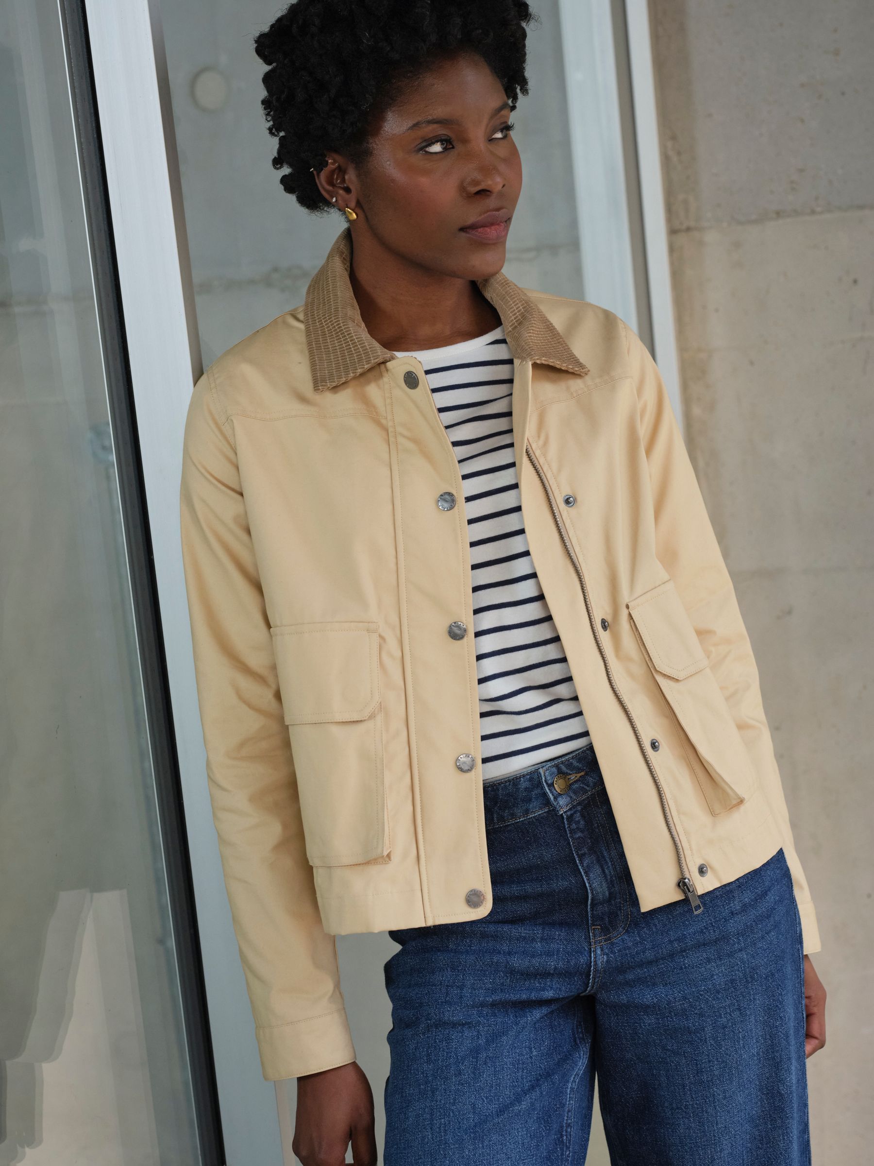 Fat Face Women's Stone Fatface Harriet Wax Jacket
