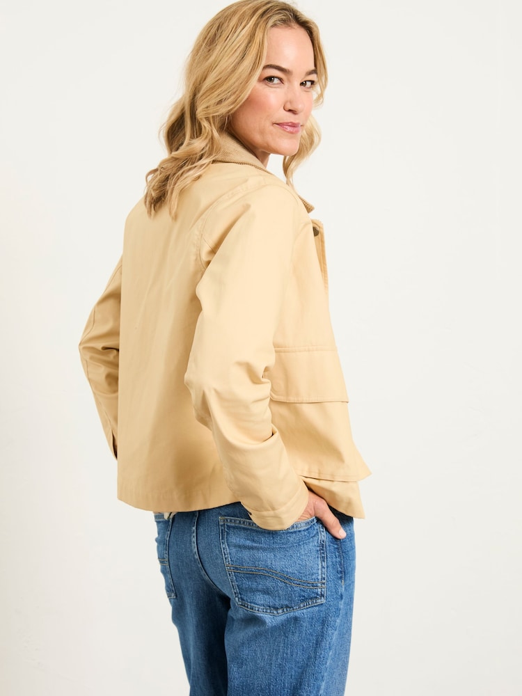 FatFace Harriet Stone Wax Jacket - Image 2 of 6 FatFace Harriet Stone Wax Jacket - Image 2 of 6