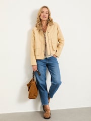 FatFace Harriet Stone Wax Jacket - Image 3 of 6