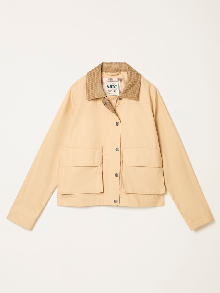 FatFace Harriet Stone Wax Jacket - Image 6 of 6 FatFace Harriet Stone Wax Jacket - Image 6 of 6