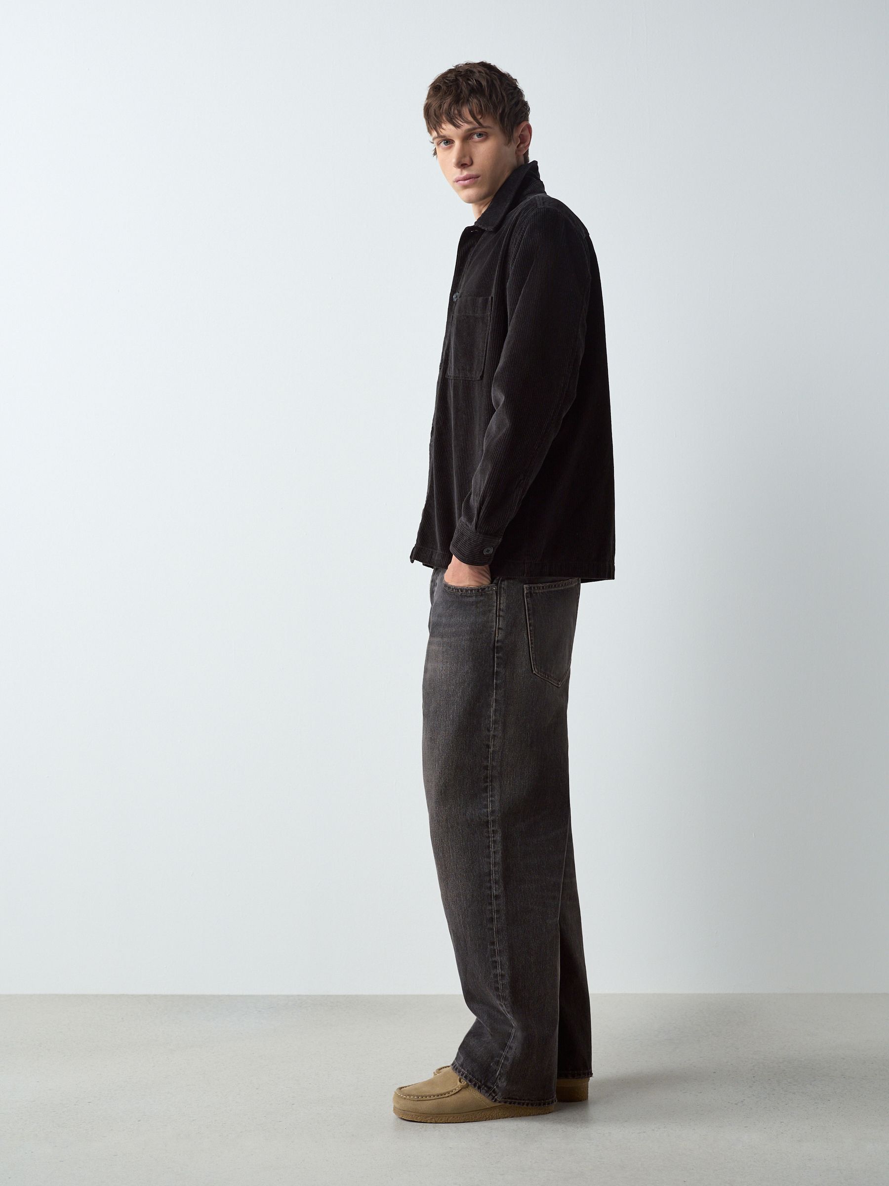 Buy Black Denim Baggy Fit Jeans from Next Romania