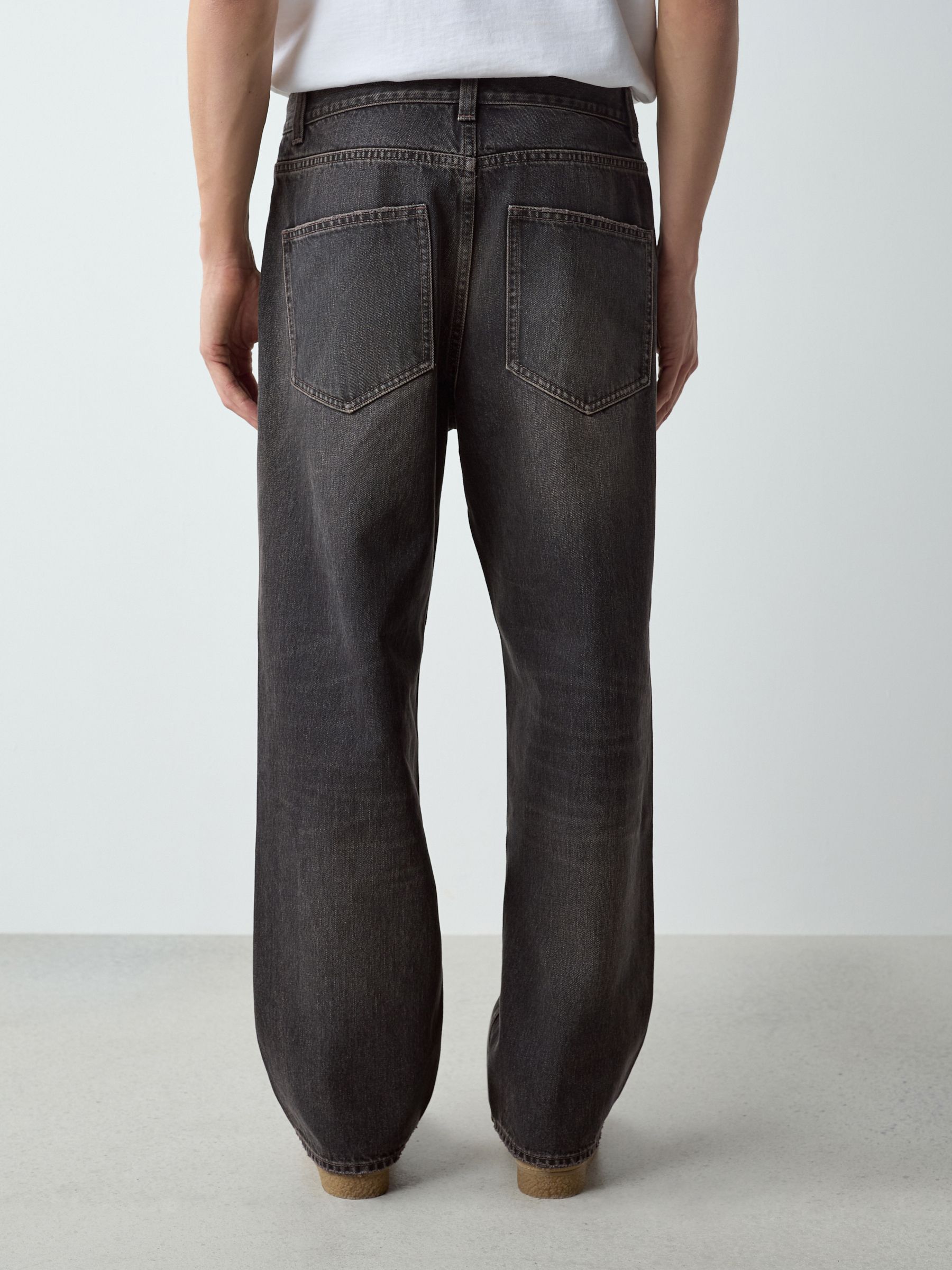 Buy Black Denim Baggy Fit Jeans from Next Romania